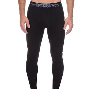 2xist tech men's long underwear black
